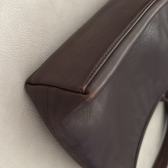 Coach Brown Leather Shoulder Bag - Picture 7 of 14
